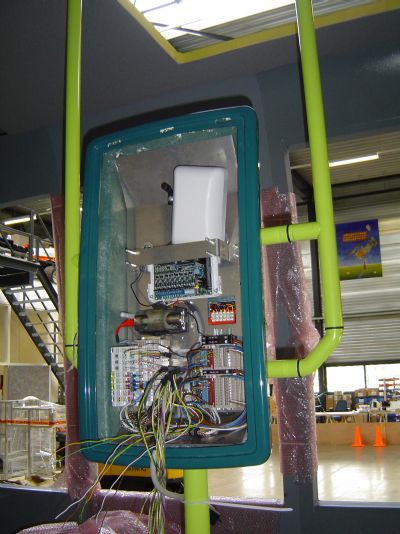 foto: De stempelautomaat voor in de bus